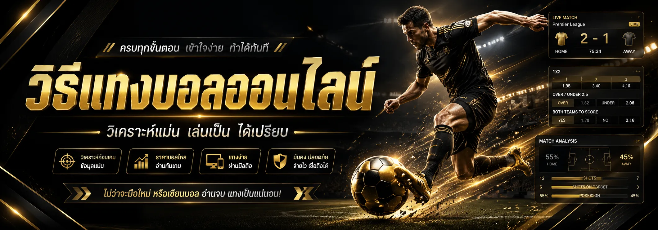 วิธีแทงบอล